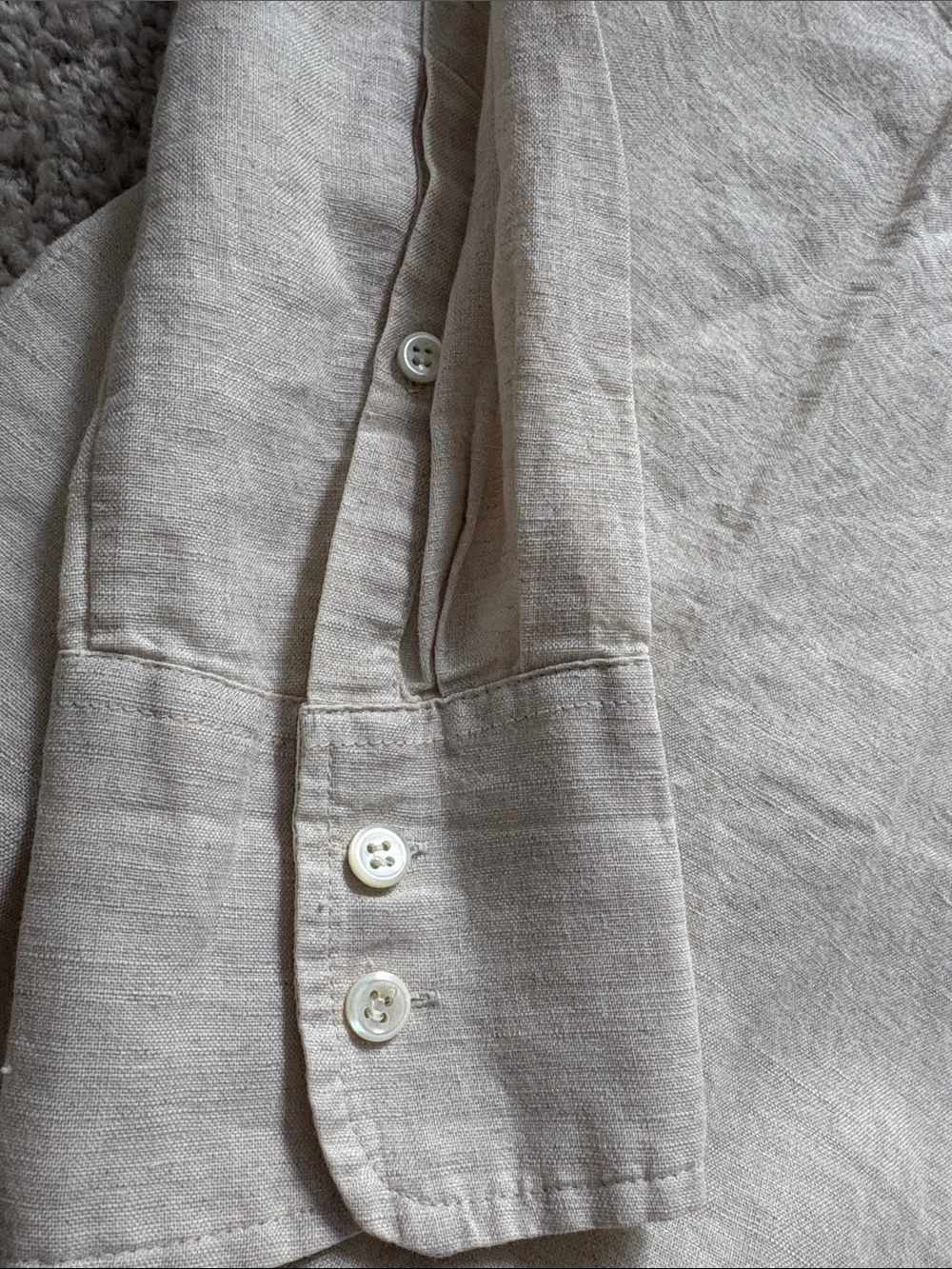 J Crew Casual Button-Down Shirt Linen Blend Fitted - Picture 5 of 7